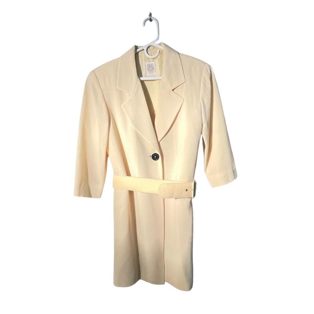 Studio 0001 Ferre Made In Italy Vintage Yellow Blazer Dress With Belt Women S